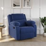 softland Fabric Manual Recliner(Finish Color – Blue, DIY(Do-It-Yourself))
