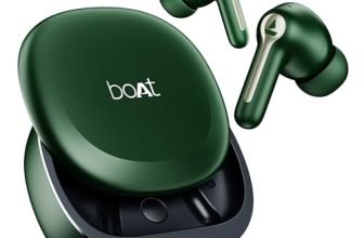 boAt Airdopes Prime 511, Volume Swipe Control, 50hrs Battery, 4Mics ENx, Multipoint Connection, App Support, Bluetooth Earbuds, TWS Ear Buds Wireless Earphones with mic (Gunmetal Green)