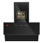 Pigeon Xtream DLX 90 cm BLDC Slant Kitchen Chimney 1500 m3/hr | Filterless Autoclean Kitchen Chimney | 12 Years Motor and 2 Years Comprehensive Warranty |Black | 9 Speed Touch Control + Motion Sensor