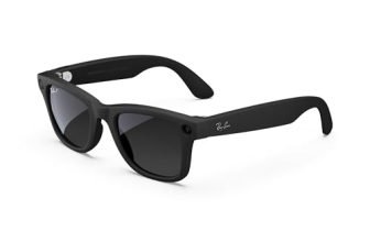 Ray-Ban Meta (Gen 1), Wayfarer, Matte Black | Smart AI Glasses for Men, Women. 12 MP Ultra-Wide Camera, Open-Ear Speakers for Audio, Video Recording and Bluetooth. Grey Lenses. Wearable Tech.