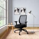 Interio by Godrej Curv Premium Mesh Wide Back Ergonomic Chair | Work from Home/Study Chair | 1-Year Warranty | Height Adjustable Chair | Heavy Duty PP Base | DIY Installation, Black