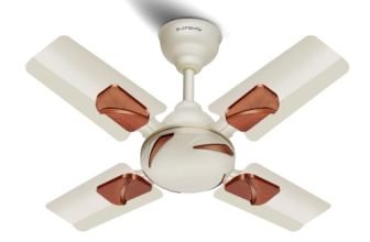 LONGWAY Creta P1 600 mm/24 inch Ultra High Speed 4 Blade Anti-Dust Decorative Star Rated Ceiling Fan (Ivory, Pack of 1).