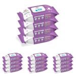Mylo Gentle Baby Wipes with Lid (72 Wipes x 16 Pack – 288 Water Wipes) | Natural Wet Wipes with Organic Coconut Oil & Neem| Cotton Cloth with Extra Thick