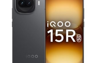 iQOO 15R (Dark Knight 2026, 8GB RAM, 256GB Storage) | Snapdragon® 8 Gen 5 Processor | India’s Slimmest Smartphone in 7600mAh Battery* | Segment’s Most Stable 144FPS Gaming*
