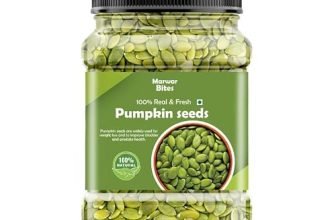MarwarBites Premium Pumpkin Seeds 1kg – AAA Grade | Kaddoo Beej | Edible Seeds for Snacking, Topping & Baking | Raw & Natural Superfood Diet Snack | Rich Source Of Fibre | Resealable Jar Pack