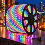 Desidiya LED Rope Light 100 Meter Multicolor | Decorative Lighting for Diwali, Dhanteras & Festive Home Decor | Flexible Tube Light for Shop Front, Temple, Office & Event Decoration | Corded Electric