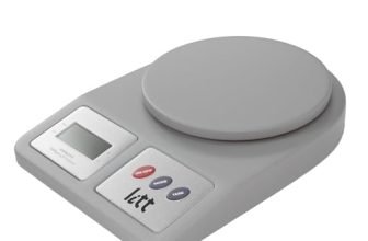 Lifelong Digital Kitchen Weighing Scale, 5kg Capacity, Grey, LCD Display with Tare Function for Kitchen, Baking, Diet, and Food Weighing