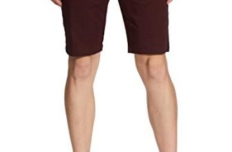 The Indian Garage Co Men’s Chino Regular Cotton Casual Shorts (0320-SHORTS04-06_Burgundy 30), m