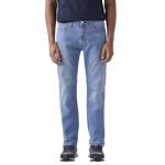 Levi’s Men’s 513 Light Indigo Straight Fit Mid Rise Jeans
