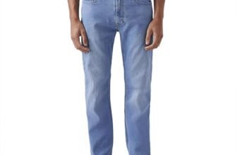 Levi’s Men’s 513 Light Indigo Straight Fit Mid Rise Jeans