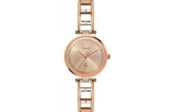 TIMEX Fria Analog Gold Dial Women’s Watch-TWEL15300