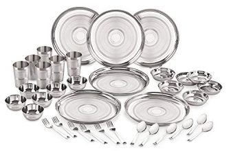 Neelam Stainless Steel Dinner Set (Set of 36 Pcs Diamond)