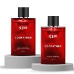 Beardo Godfather Eau De Parfum | Aromatic, Spicy Perfume For Men Long Lasting | Date Night Fragrance, Body Spray For Men, 100Mlx2 | Gift for men | Gift For Friends