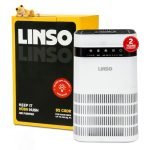 LINSO HUSH HEPA H13 Air Purifier For Bedroom 85 m³/h CADR, covers 216 Sq.Ft | 2-year warranty | Home & office | A UK Based Brand | Aroma diffuser + child lock + timer | For babies, pets, dust & smoke