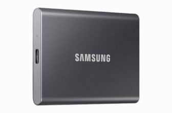 Samsung T7 2TB, Portable SSD, up to 1050MB/s, USB 3.2 Gen2, for Photography, Gaming, Students & Professionals, External Solid State Drive (MU-PC2T0T), Grey