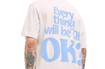 THE BEAR HOUSE Men’s Geometric Oversized Fit T-Shirt
