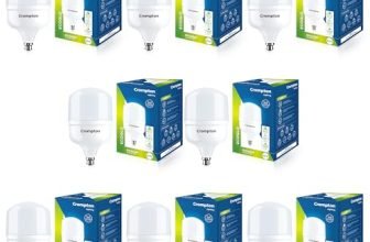 Crompton LED60DFCDLPro-2 Base B22 60-Watt LED Bulb Combo (Pack of 8, Cool Day Light)
