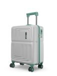 Safari Roma Hard Luggage Trolley Bag with 8 Wheels Large Size Check-in Suitcase – Fog Grey