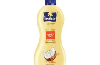Parachute Advansed Honey Soft Body Lotion, With Honey, 100% Natural, Dry Skin Moisturizer, Silky Smooth Skin, 600ml