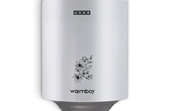 USHA Warmboy WB15AX 15L Storage Water Heater | 2000W | Heavy Gauge Copper Heating Element | Whirlflow Tech | 5 Safety Features | 7-Year Tank, 3-Year Element & 2-Year Product Warranty