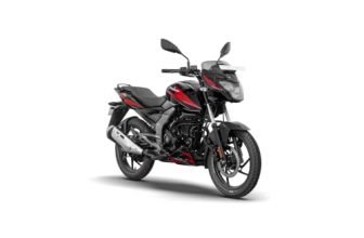 Bajaj Pulsar 125 Single Seat Ebony Black Red Decal Ex-Showroom Booking