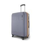 Safari Genius Alley 66cm Medium Check-in Trolley Bag Hard Case Polypropylene, 4 Spinner Wheels, 360° Wheeling Luggage, Travel Bag, Suitcase for Travel, Trolley Bags for Travel, Grey