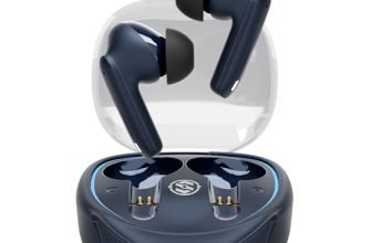 Salpido Wireless Earbuds, TWS Bluetooth 5.3, ENC, Touch Controls, Blue