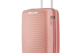 Provogue Coral Hard-Sided PP 55 Cm Suitcase/Cabin Trolley Bag Small| Expandable Space with 8 Wheels Trolley Bags for Travel |Lightweight with Combination Lock|5 Year Warranty (Tea Rose/Redwood)