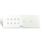 Kamonk 8 Module Custom Plate/Horizontal: (4 Gang x 2 units) + (Fan Regulator x 2 units) | Compatible with Alexa, Google Assist., Siri Shortcuts