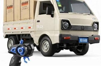 Zivvy Remote Control Truck Toy Green | Dumper Truck | 2.4G Truck Toy Car with Opening Doors, LED Lights, Sound & Spray | High-Speed Rechargeable Toy Truck | Gift for Boys & Girls 5–14 Years
