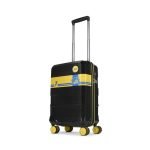 Skybags Whistle Podu Cabin Trolley Bag 55cm | Small | Hard Luggage | Official CSK Edition 8-Wheel Suitcase | TSA Lock with Anti-Theft Zipper | Polycarbonate | 3 Years Warranty – Unisex (Jet Black)