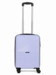 Teakwood Small Size 8 Wheels Trolley Bag, Hard Cabin with Zipper Closure, Adjustable Push Button & Cross Side Strap, Number Lock System 360 Degree (Small, Lavender)