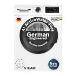 Bosch 9 kg 5 Star Front Load Fully-Automatic Washing Machine, AI ActiveWater, 14 Wash Programs, Removes 99.9% Germs with Steam, No Tangle or Wrinkle, SoftCare Paddle,Zero Vibration, White, WGA14200IN