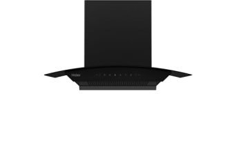 Haier 75 cm 1600 m3/hr Filterless Autoclean Kitchen Chimney, 220W Motor | Unibody Design (Zero Weld Body) | 10 Yr Motor & 4Yr Product Warranty | Free Installation Kit | HIH-G75HM-N
