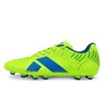 Nivia Safari 2.0 Football Studs for Men, PU Synthetic 3D Embossed Upper with Dual-Stud TPU Outsole for Superior Grip, Control and Speed on Soft and Hard Grassy Grounds (Fluo Green, UK07)