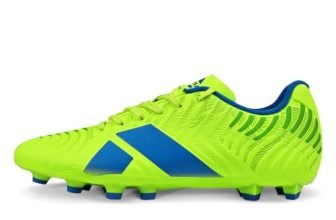 Nivia Safari 2.0 Football Studs for Men, PU Synthetic 3D Embossed Upper with Dual-Stud TPU Outsole for Superior Grip, Control and Speed on Soft and Hard Grassy Grounds (Fluo Green, UK07)