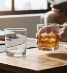 Yera Prima Oak Whisky/Scotch/Water Glasses- 295 ml Each -Set of 4 pcs Tumblers Lead-Free Whiskey Glasses for Scotch Bourbon Cognac Brandy Cocktail Whiskey