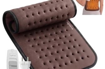Lifelong Electric Heating Belt for Pain Relief | Heating Pad for Back, Shoulder, Knee, and Period Cramps | 3 Heat Settings with Auto Shut Off | 4-Layer Insulation for Safe & Comfortable Use (LLHB120)