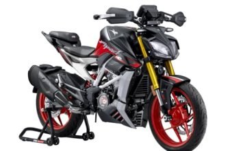 TVS Apache RTR 310 Motorcycle Arsenal Black with Quickshifter Ex-Showroom | Unleash peak performance with bold street presence and superior control