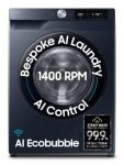 Samsung 12 kg, 5star, AI Control, AI Ecobubble, Super Speed, Wi-Fi, Hygiene Steam with Inbuilt Heater, Digital Inverter, Fully-Automatic Front Load Washing Machine (WW12DG6B24ASTL, Navy)