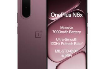 OnePlus N6x | 4GB+128GB | Burgundy Red | 7000mAh Battery | Power for Days | 48-Months Smoothness | Smooth 120Hz Display | Largest 5300mm2 Cooling System | Military-Grade Durability