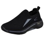 Duke Men’s Slip-On Walking Shoes | Lightweight, Breathable & Comfortable Sneakers | Knitted Design Navy