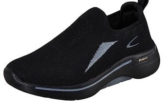 Duke Men’s Slip-On Walking Shoes | Lightweight, Breathable & Comfortable Sneakers | Knitted Design Navy