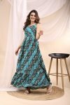 Dresser Women Fit and Flare Black Maxi/Full Length Dress