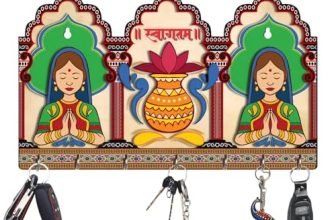 Khushansh Crafts Wood Key Holder (5 Hooks)_APS-20_