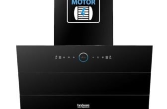 Hindware Smart Appliances Skyla Neo BLDC 60 Blk | 1500 CMH | Auto Clean Chimney | Slant | Filterless | Motion Sensor | Automatic Louvre Opening | 12 Yrs Warranty on Motor & 3 Yrs on Product By Brand