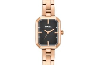 TIMEX Octogonal 20mm Black Dial Analog Women Watch – TWEL29802