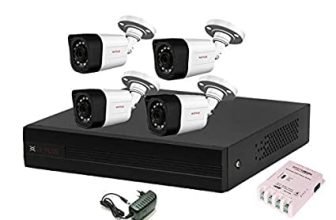 CP Plus Wired 4 Channel HD DVR 1080p, Outdoor Camera 2.4 MP 4Pcs, Combo Set