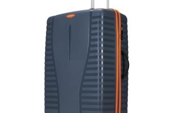 Aristocrat Airpro Max 8-Wheel Large, Hard Case Trolley Bag, Spanish Blue | Durable Polypropylene Case, Spacious, Combination Lock, Sturdy Zipper, Lightweight Travel Luggage, 3-Year Global Warranty