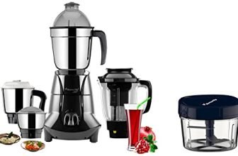Butterfly Jet Elite 750 Watts Mixer Grinder And Vegetable Chopper, Grey
